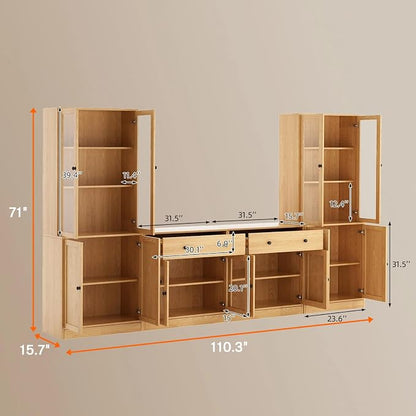 TUSY 71" TV Stand Storage Set - Image 2