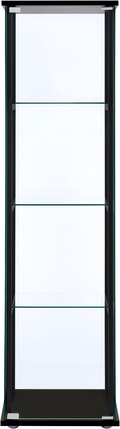 Coaster Home Furnishings Cyclamen 64-inch 5-Tier Clear Tempered Glass Curio - Image 4