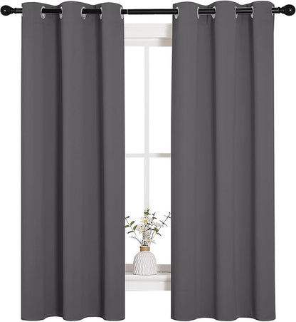 NICETOWN Grey Blackout Curtain Panels by NICETOWN