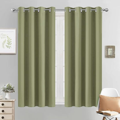 Yakamok Room Darkening Curtains 52x54 inch Length Sage Green-Living Room | 2 by Yakamok