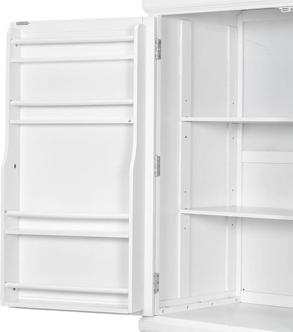 VilroCaz Freestanding Large Kitchen Pantry, Wooden Kitchen Organizers and - Image 7