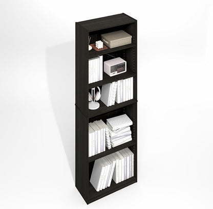 Furinno Jaya Simply Book Shelf, 5-Tier Bookshelf, Bookcase by Furinno-FitsYourSpaceFitsYourBudget