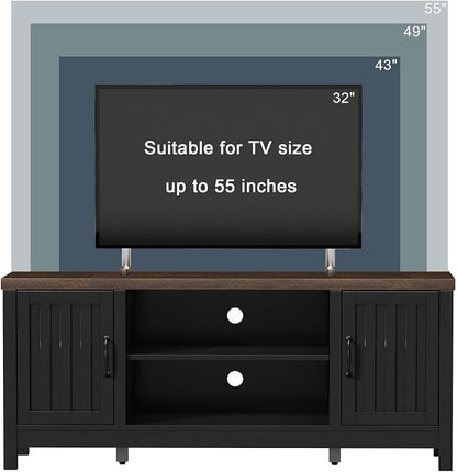 ChooChoo Farmhouse TV Stand for Televisions up to 55 inches, Entertainment - Image 4