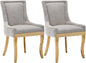 Upholstered Dining Chairs Set of 2, Modern Fabric Side Chairs by MZDOO