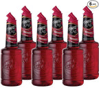 Finest Call Premium Grenadine Syrup Drink Mix, 1 Liter Bottle (33.8 Fl Oz), Pack of 6