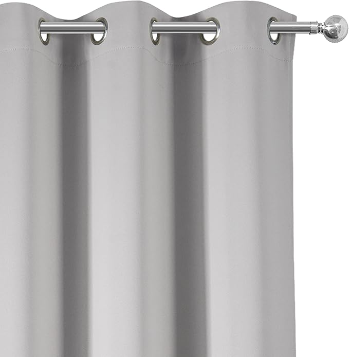 Light Grey Blackout Curtains 34 x 84 Inch Length/Set of 2 Curtain - Image 6