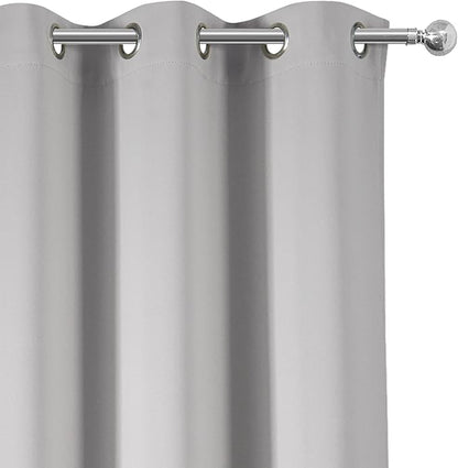 Light Grey Blackout Curtains 34 x 54 Inch Length/Set of 2 Curtain - Image 7