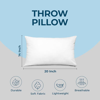 Utopia Bedding Throw Pillows, Decorative 14x20 Pillow Inserts - Image 4