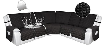 HDCAXKJ 100% Waterproof Reclining Sectional Couch Covers L Shape Recliner Sofa by HDCAXKJ