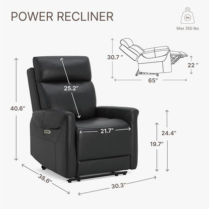 KISLOT Leather Recliner Chair for Adults Wall Hugger RV Recliner - Image 3