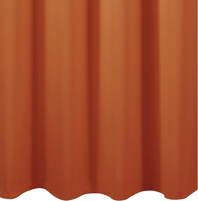 Orange Blackout Curtains 42 x 63 Inch Length/Set of 2 Curtain Panels/Thermal - Image 7