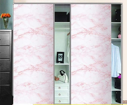 practicalWs 15.7 in x 236.2 in Self-Adhesive White Pink Marble Removable - Image 4