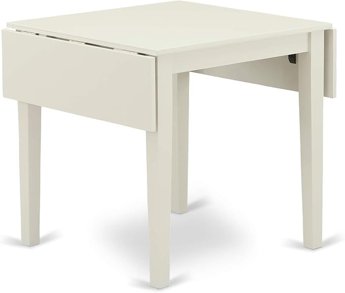 East West Furniture NDVA3-LWH-C 3 Piece Kitchen Table & Chairs Set Contains a - Image 5