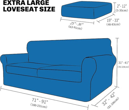 XINEAGE New 3 Pieces Couch Covers - Image 2