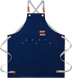 Lisianthus 2 Pack Adjustable Bib Aprons for Women with Pockets, Men's Kitchen Cooking Apron
