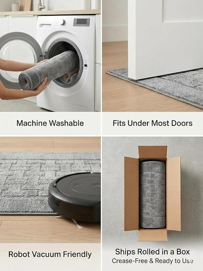 Runner Rug 17 ft, Extra Long Non-Slip Washable Rug, Rubber Backing, Rolled in - Image 6