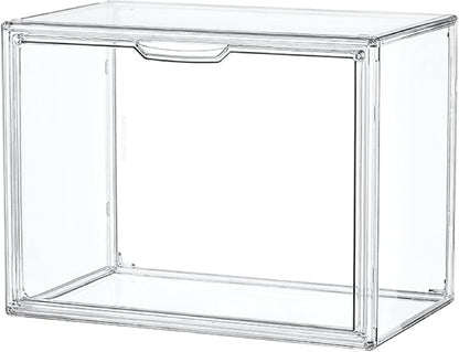 Clear Acrylic Display Case, Stackable Plastic Storage Bins by LXLXXL