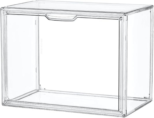 Clear Acrylic Display Case, Stackable Plastic Storage Bins by LXLXXL