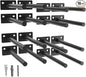 LEOPO Black 16 Pack-6 inch Floating Shelf Brackets, Hidden Shelf Bracket by FinestHomeDecor