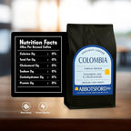 Colombia Single Origin Whole Bean Coffee, Medium-Light Roast with Lemongrass, Tangerine & Floral Aromatic Notes, Specialty Coffee Beans Colombian, 35.2oz (2.2lb) Bag, Perfect for Enthusiasts