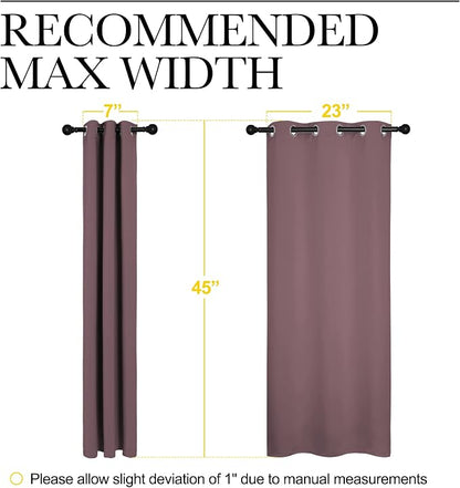 NICETOWN Bedroom Curtain Panels Blackout Draperies, 1 Pair, 29 by 45 inches - Image 7