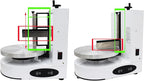 Cake Cream Spreading Coating Smearing Machine Cake Decorating Coating Machine Cake Cream Smoother Adjustable Cake Scraper for 4-12inch Cake 304 Stainless Steel Green