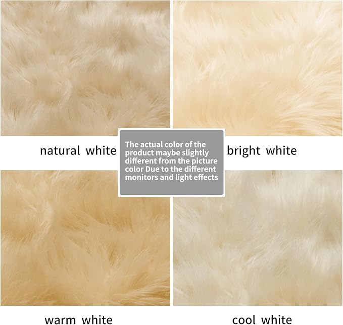 SERISSA 2x6 Fluffy Beige Faux Fur Area Rug - Image 6