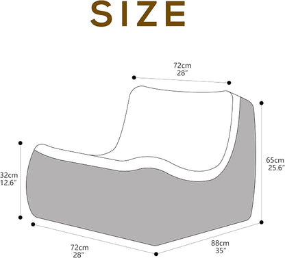 N&V Fireside Floor Sofa- Mid-Century Modern Armless Lounge Chair - Image 2