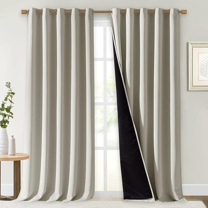 NICETOWN Natural 100% Blackout Curtains by NICETOWN