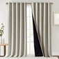 NICETOWN Natural 100% Blackout Curtains by NICETOWN