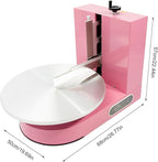 Electric Cake Decorating Machine Cream Coating Spreading Smooth Machine Surface Scraper for 4-16inch Cakes, 0-320RPM Adjustable Rotating Speed