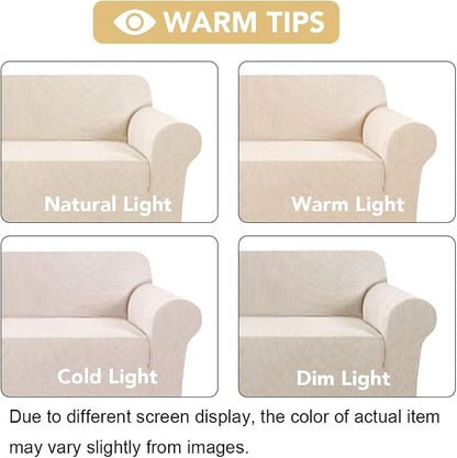 H.VERSAILTEX Stretch Couch Cover Loveseat Covers - Image 3