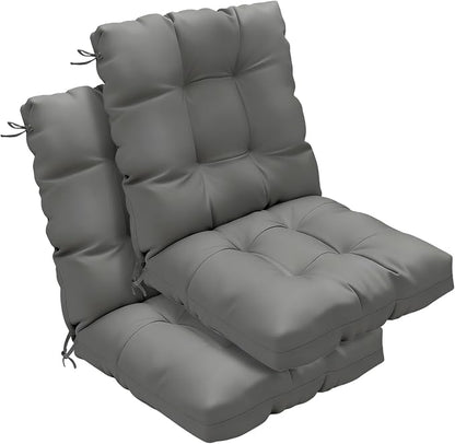 Outdoor Chair Cushions Set of 2, High Back Soft Seat Pad by zanwuhwyd