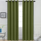 Yakamok Room Darkening Curtains 52x96 inch Length Olive Green-Living Room | 2 by Yakamok