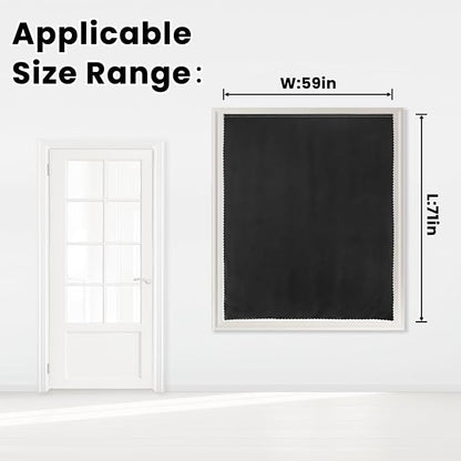 Adhesive Blackout Curtains- Self Stick Shades Window Blinds Curtains No Rod - Image 7