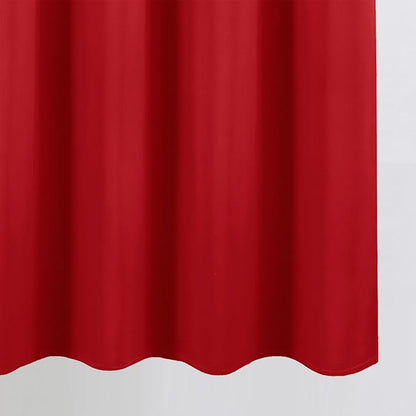Blackout Curtains 66 x 54 Inch Long Bright Red Curtains Set of 2 Panels Room - Image 8
