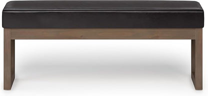 SIMPLIHOME Milltown Large Ottoman Bench - Image 4