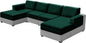 UNBBRRL 10 Pieces Stretch Sofa Cushion Covers by UNBBRRL