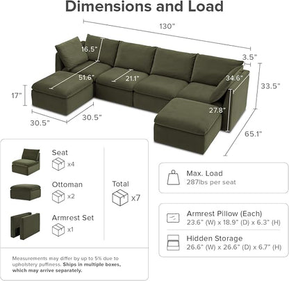 mopio Oversized Modular Sectional Sofa - Image 2