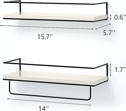 Shario White Floating Shelves - Image 3