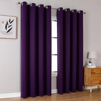 ChrisDowa Blackout Curtains for Bedroom and Living Room 84 Inches Long | 2 - Image 6