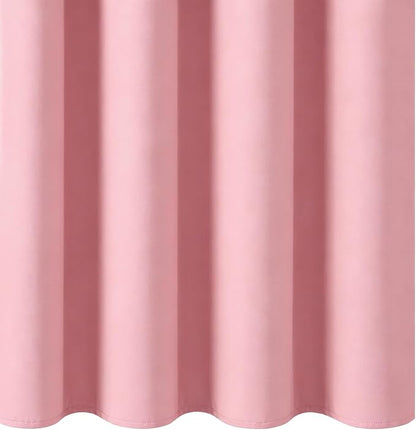 Blackout Curtains 52 x 63 inch/Pink Curtains Set of 2 Panels/Thermal Insulated - Image 8