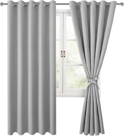 Blackout Curtains for Bedroom, 60 x 84 Inch, 2 Panels | Thermal Insulated & by Hiasan