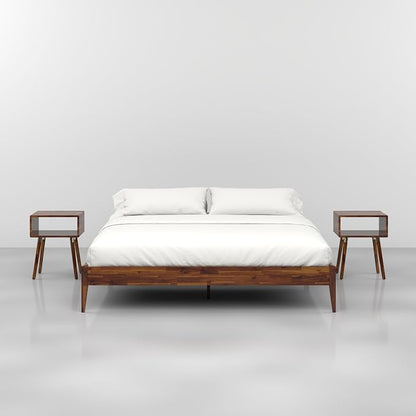 Bme Dinkee King Size Bed Frame, 15 Inch High Platform, Modern Minimalist Style - Image 5