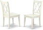 East West Furniture CLC-LWH-W Clarksville Dining Room Chairs by EastWestFurniture