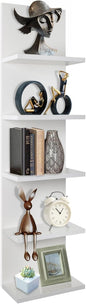 Homaterial 5 Tier Wall Shelf, Wall Mounted Shelves Unit by Homaterial