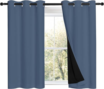 NICETOWN Stone Blue 100% Blackout Curtains by NICETOWN