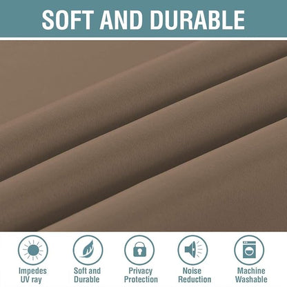 H.VERSAILTEX Blackout Patio Curtains 100 x 90 Inches - Image 4