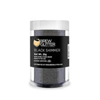 Black Shimmer BREW GLITTER Edible Glitter For Drinks, Cocktails, Beer, Garnish Glitter & Beverages | KOSHER & HALAL Certified | 100% Edible & Food Grade | Vegan, Gluten, Nut Free (25g, Black Shimmer)
