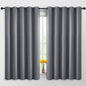 Yakamok Grey Room Darkening Curtains 62x63 inch Gray Grommet-Living Room | 2 by Yakamok